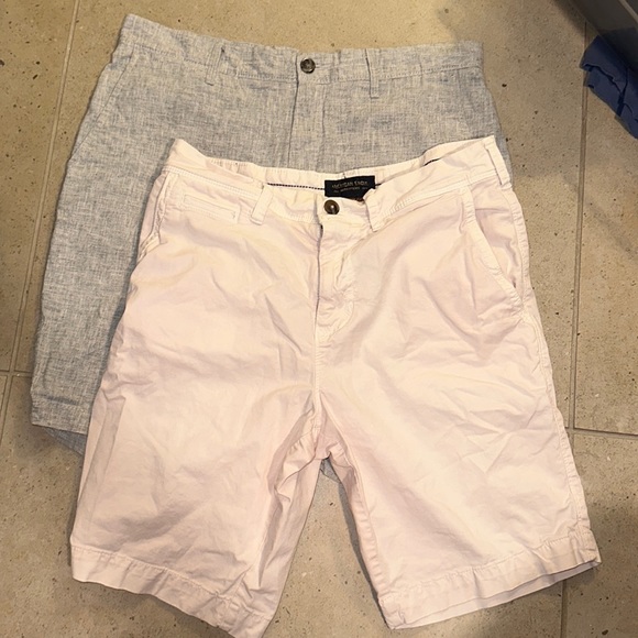 American Eagle Outfitters Other - Two pairs Chino shorts - gray and light pink, perfect for vaca, spring & summer!
